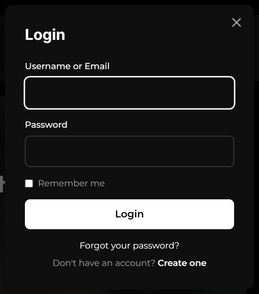 The sign-in modal, over the page the reader was on